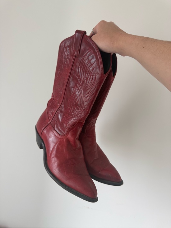 Code West Shoes - Vintage Code West Red Cowboy Boots